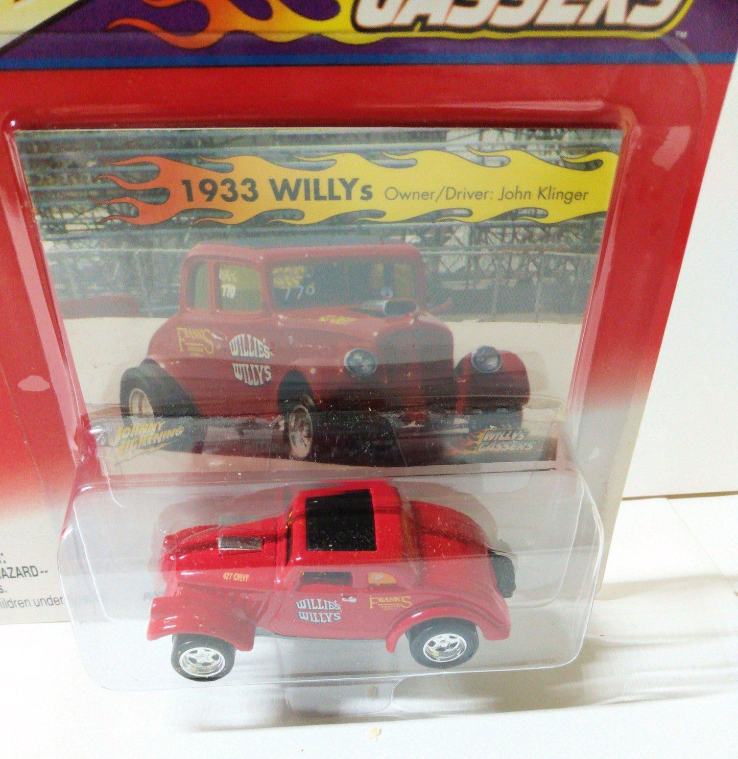 Johnny Lightning  Willys Gassers Series John Klinger 1933 Willys Diecast Car - TulipStuff