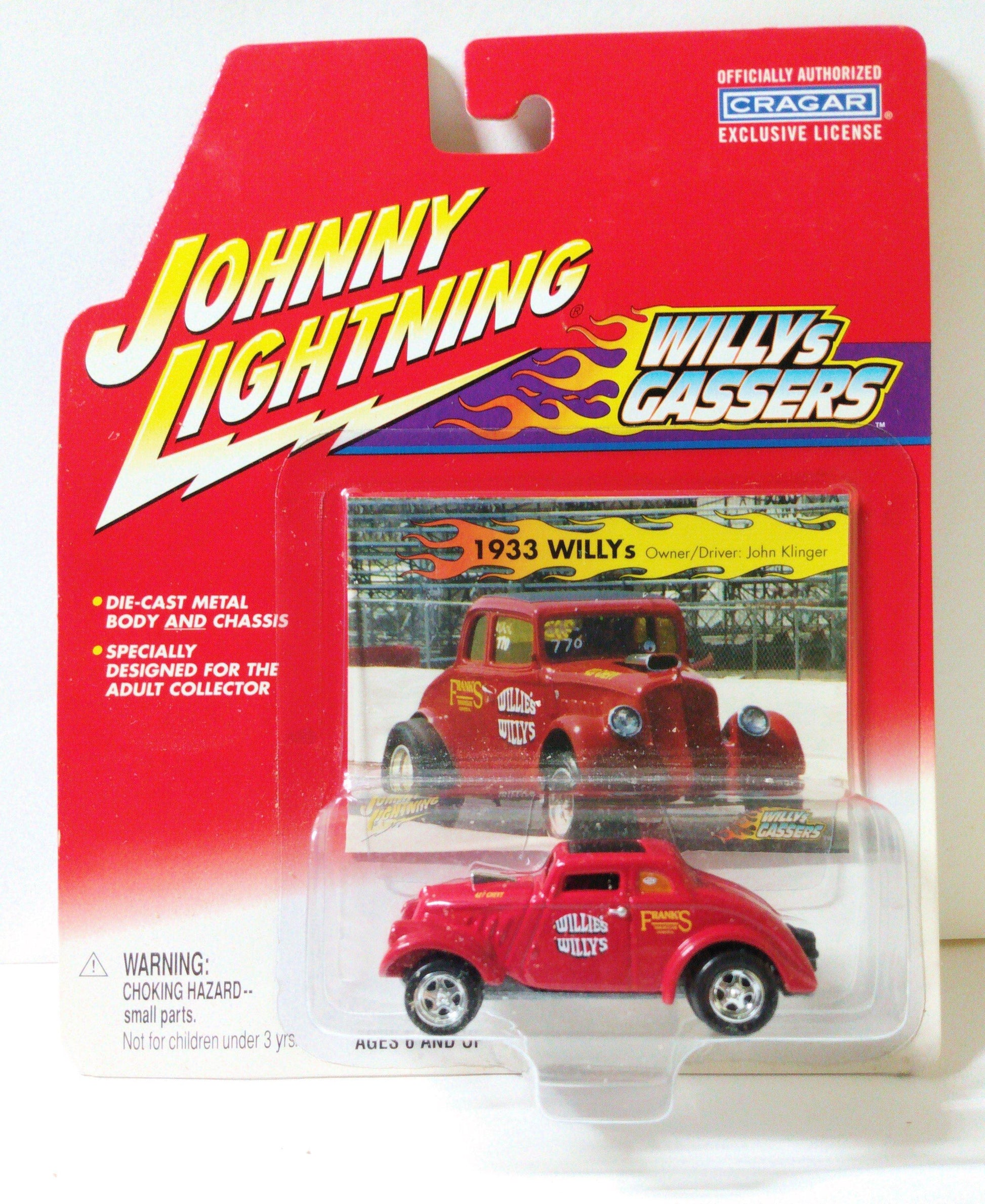 Johnny Lightning  Willys Gassers Series John Klinger 1933 Willys Diecast Car - TulipStuff