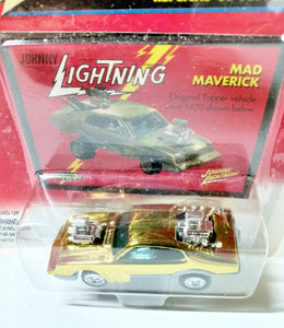 Johnny Lightning Topper Series Mad Maverick Gold Diecast Car 2000 - TulipStuff