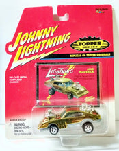 Load image into Gallery viewer, Johnny Lightning Topper Series Mad Maverick Gold Diecast Car 2000 - TulipStuff
