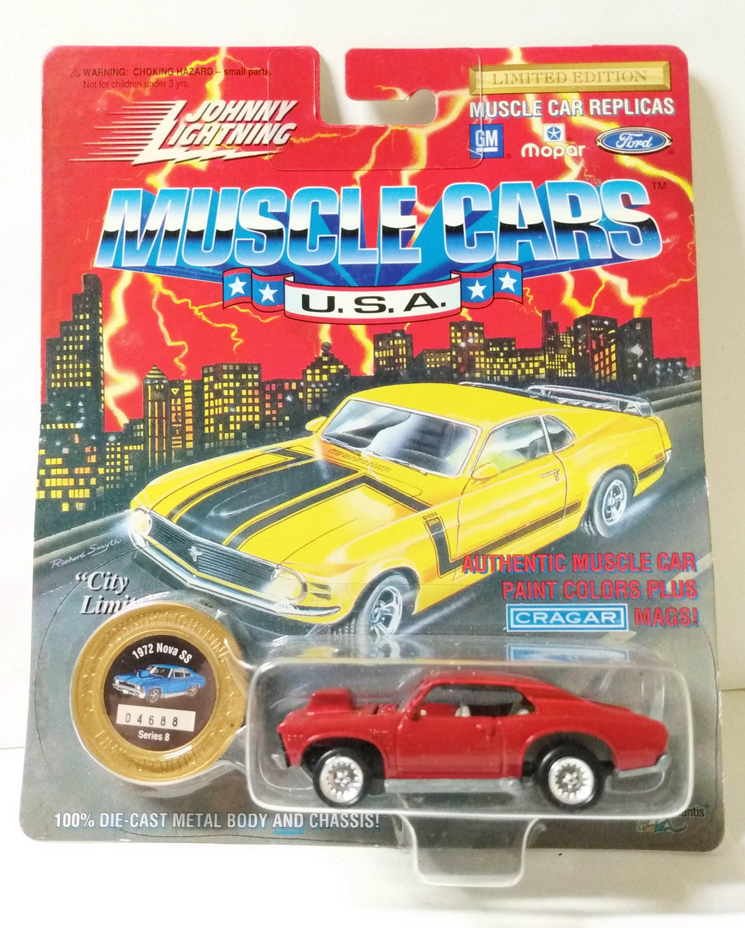 Johnny Lightning Muscle Cars USA 1972 Nova SS Series 8 Ltd Ed 1994 - TulipStuff