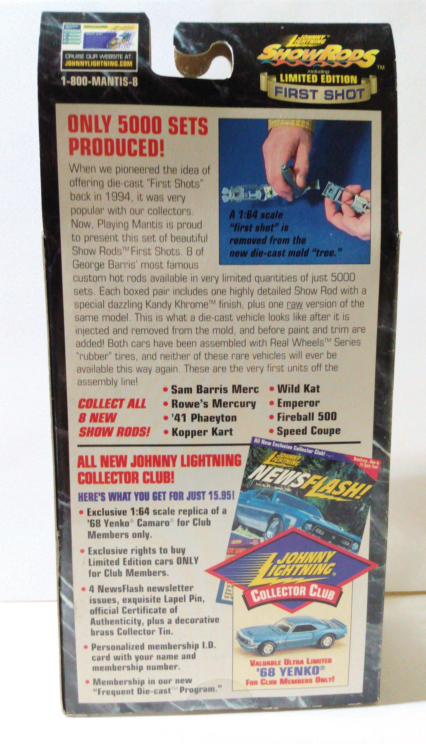 Johnny Lightning Show Rods Rowe's Mercury First Shot Set Ltd Ed 5000 - TulipStuff