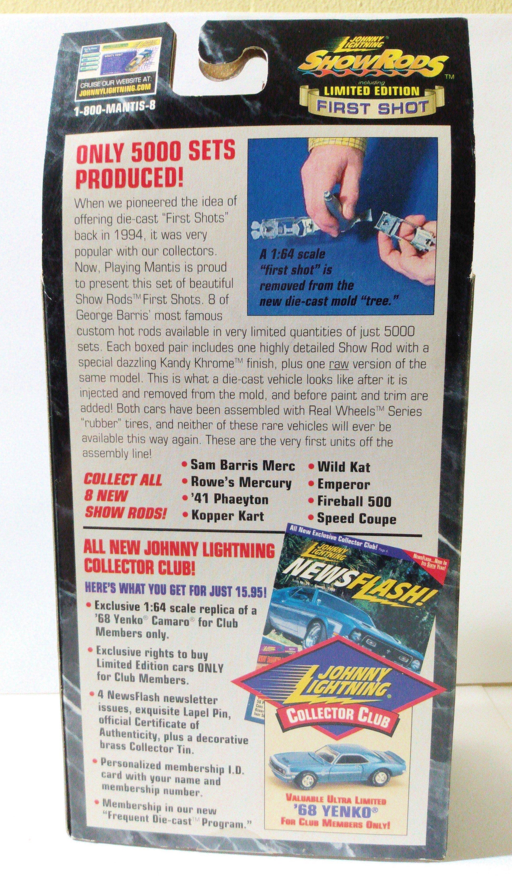 Johnny Lightning Show Rods Speed Coupe First Shot Set Ltd Ed of 5000 - TulipStuff