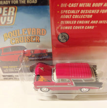 Load image into Gallery viewer, Johnny Lightning Super Chevy 1956 Nomad Station Wagon Tri-Five - TulipStuff
