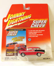 Load image into Gallery viewer, Johnny Lightning Super Chevy 1956 Nomad Station Wagon Tri-Five - TulipStuff
