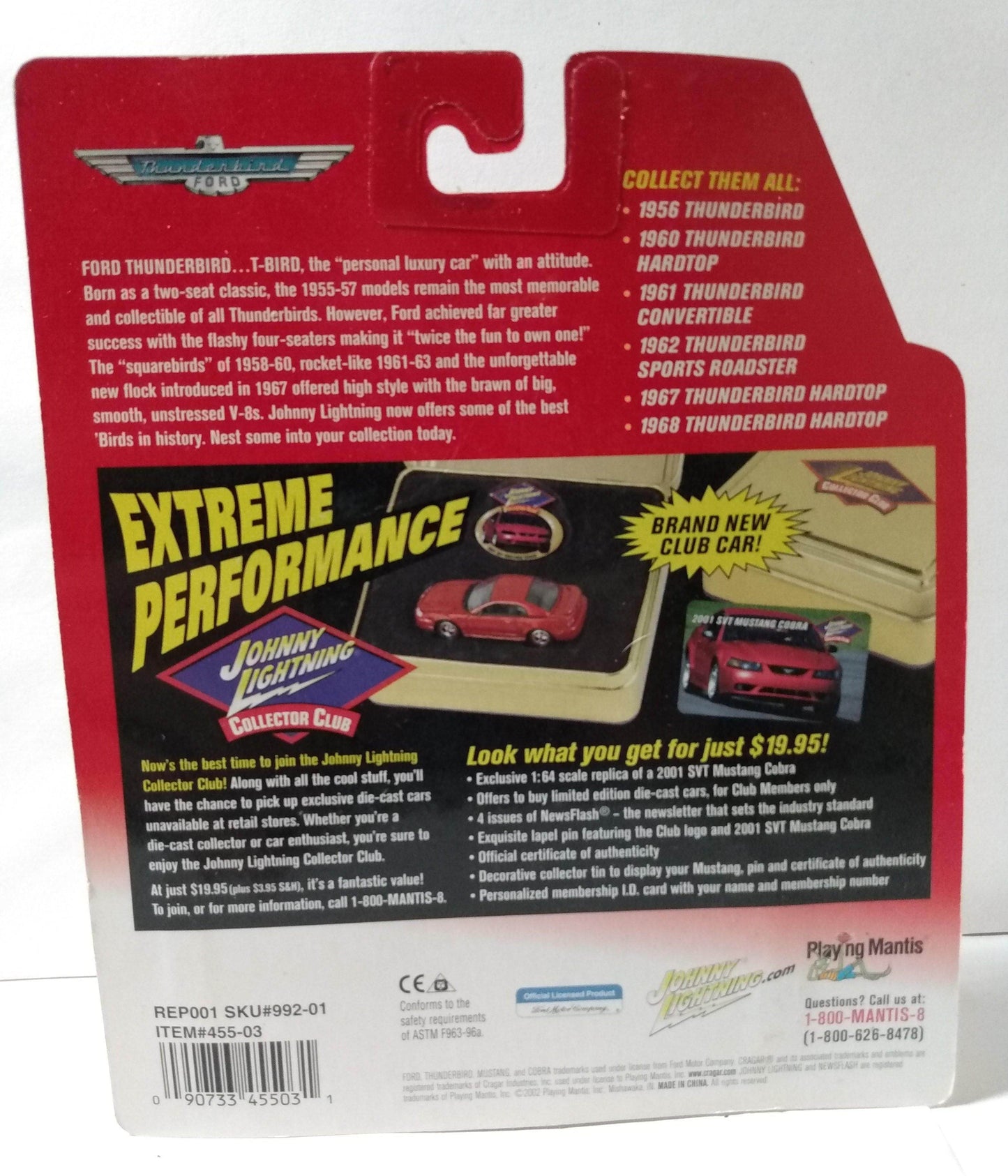 Johnny Lightning Legendary Bad Birds 1962 Ford Thunderbird Convertible - TulipStuff