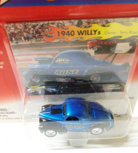 Johnny Lightning  Willys Gassers Series Terry Rose 1940 Willys Diecast Car - TulipStuff