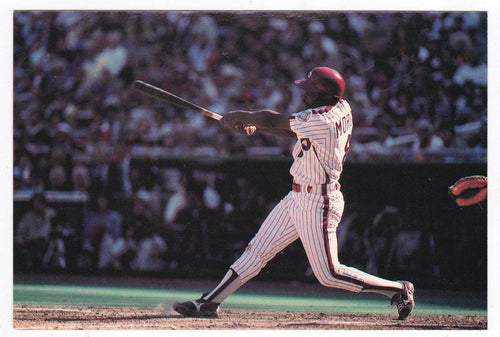 Joe Morgan Cincinnati Reds Hall of Famer Late 1970's Baseball Postcard - TulipStuff