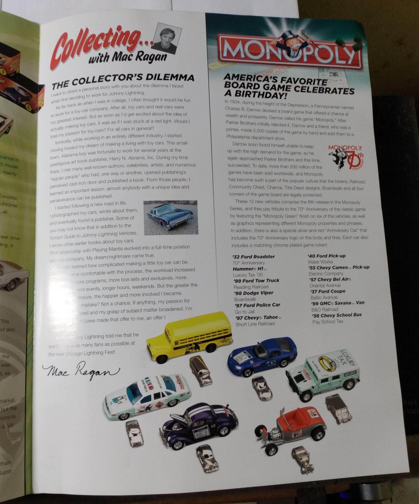 Johnny Lightning Newsflash Diecast Newsletter Issue #43 January 2005 - TulipStuff