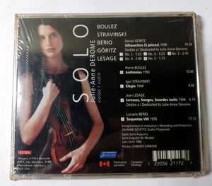 Julia-Anne Derome Solo Violin Classical Canada Album CD 1996 - TulipStuff