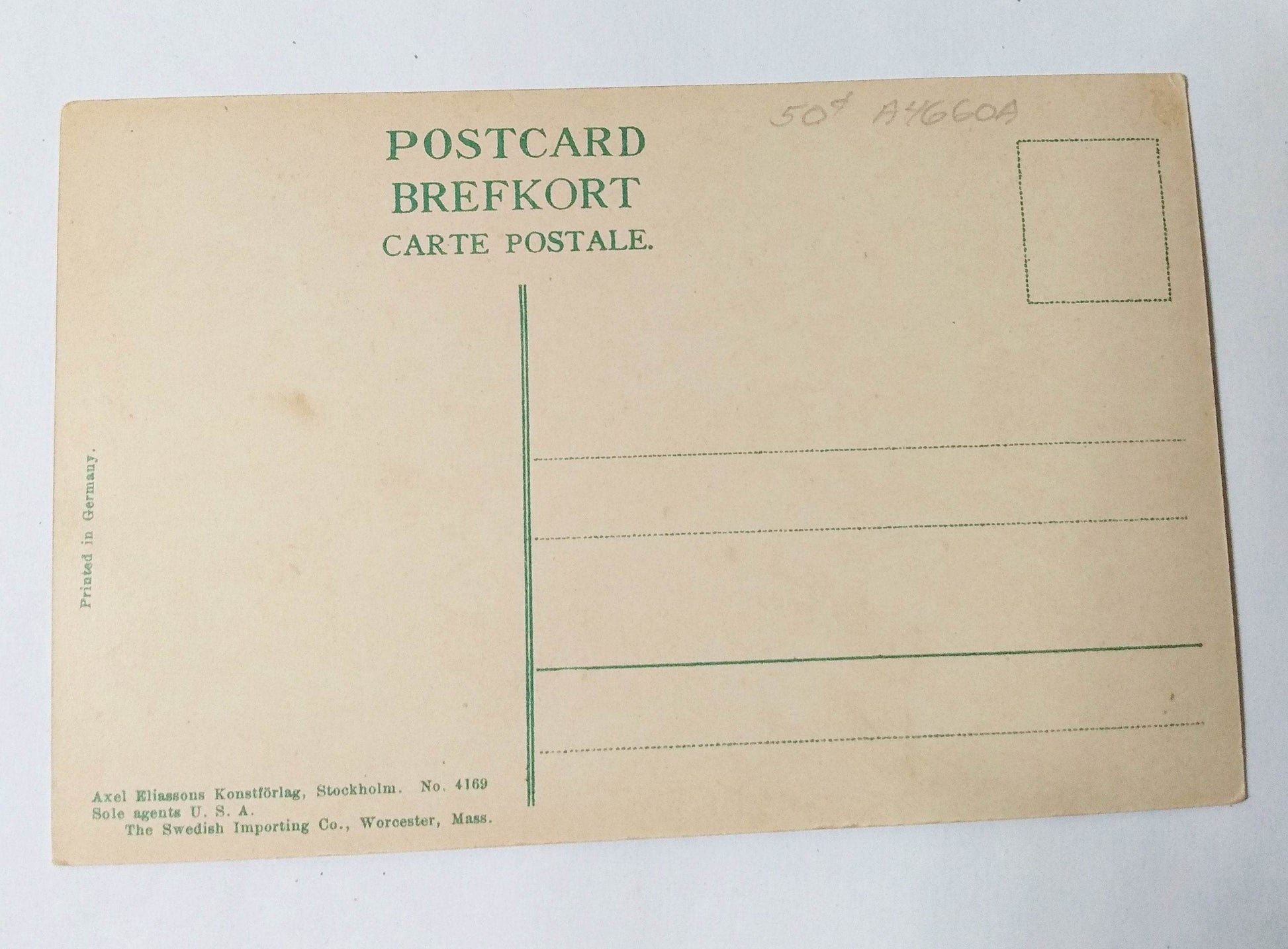 Karlskrona Hoglands Park Karl XIII Statue Sweden 1910's Postcard - TulipStuff