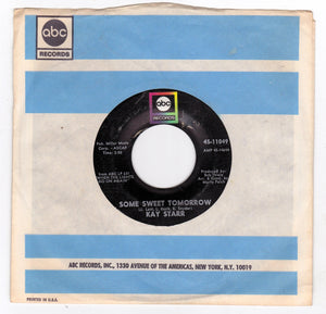 Kay Starr Some Sweet Tomorrow 7" Vinyl Record 1968 - TulipStuff