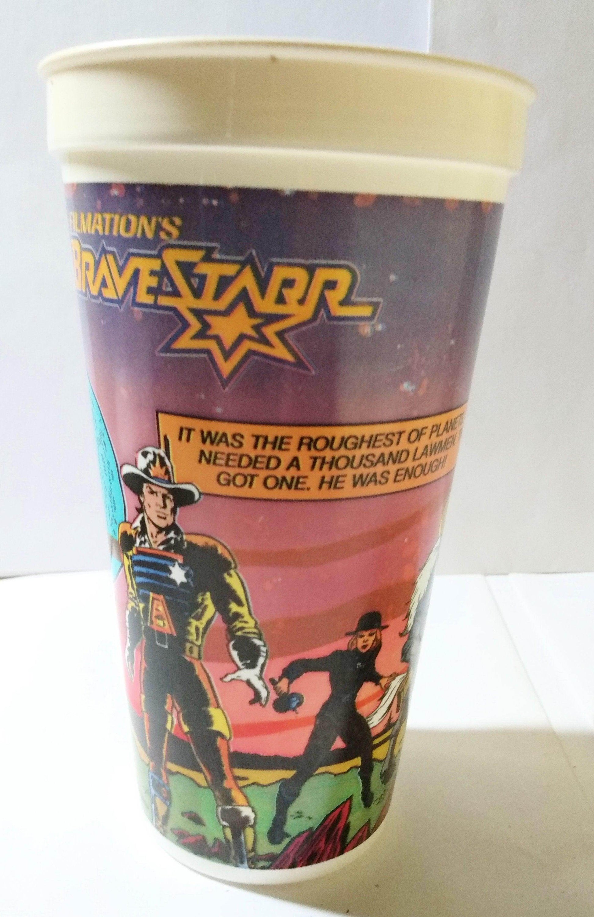 Kmart ICEE Filmation BraveStarr 24 Oz Promo Plastic Cup 1987 - TulipStuff