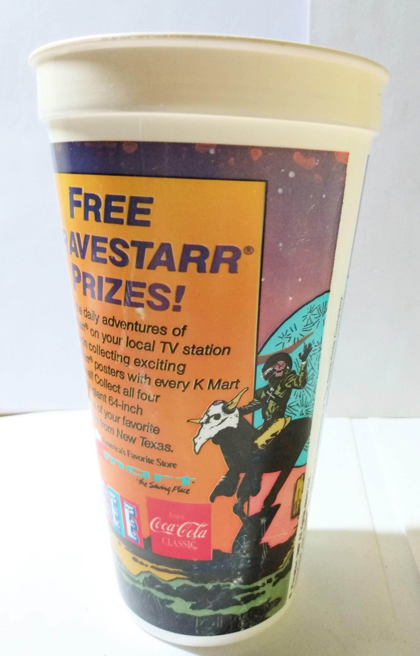 Kmart ICEE Filmation BraveStarr 24 Oz Promo Plastic Cup 1987 - TulipStuff