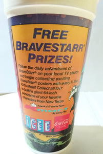 Kmart ICEE Filmation BraveStarr 24 Oz Promo Plastic Cup 1987 - TulipStuff