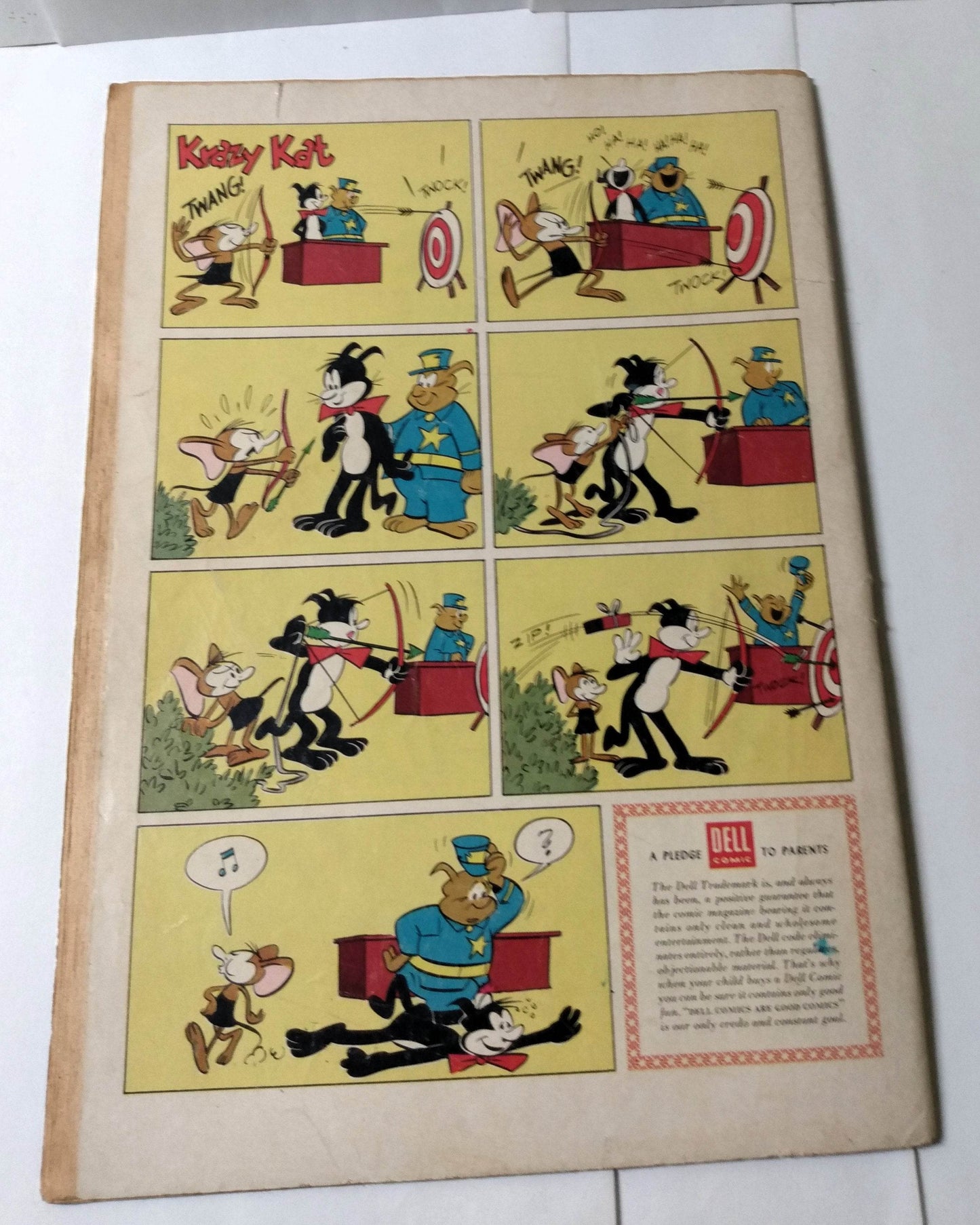 Krazy Kat Issue #696 Comic Book Dell 1956 Ignatz Mouse - TulipStuff