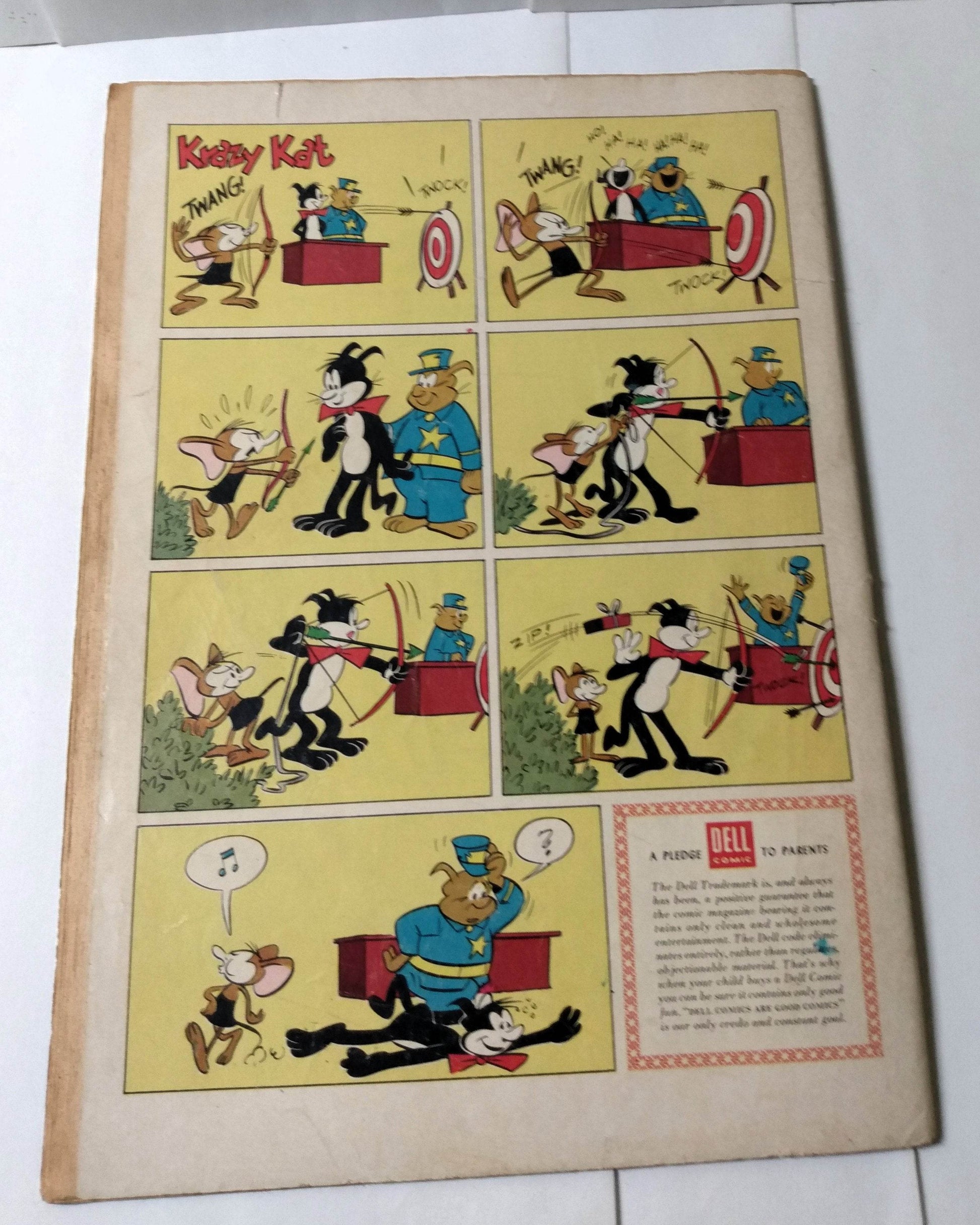 Krazy Kat Issue #696 Comic Book Dell 1956 Ignatz Mouse - TulipStuff