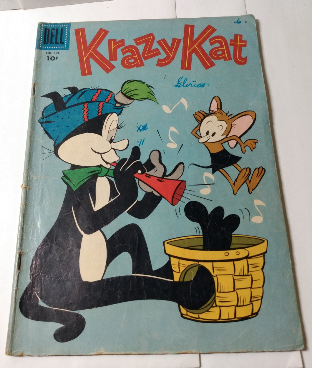 Krazy Kat Issue #696 Comic Book Dell 1956 Ignatz Mouse - TulipStuff