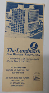 The Landmark Best Western Resort Hotel Myrtle Beach 1981-82 Brochure - TulipStuff