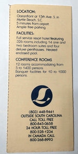 The Landmark Best Western Resort Hotel Myrtle Beach 1981-82 Brochure - TulipStuff
