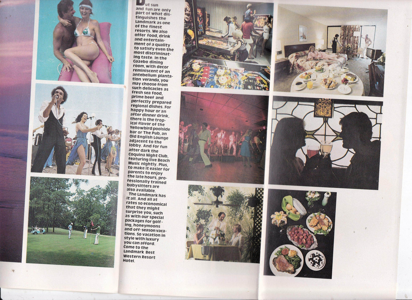 The Landmark Resort Hotel Myrtle Beach SC Early 1980's Brochure - TulipStuff