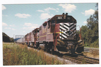 Lehigh Valley EMD GP38-2  Diesel Locomotive Freight Train in 1974 - TulipStuff