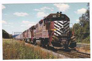 Lehigh Valley EMD GP38-2  Diesel Locomotive Freight Train in 1974 - TulipStuff