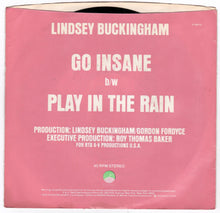 Load image into Gallery viewer, Lindsey Buckingham 7&quot; 45rpm Vinyl Record 1984 Elektra - TulipStuff
