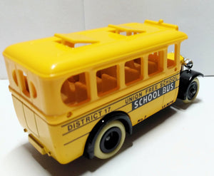 Lledo DG10 Union Free School District 1935 Dennis Coach School Bus Made in England 1984 - TulipStuff