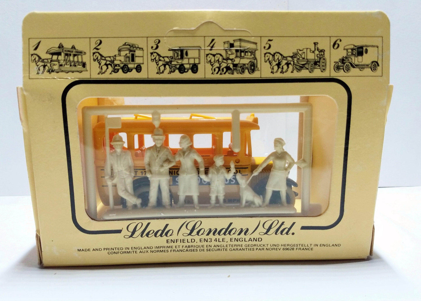 Lledo DG10 Union Free School District 1935 Dennis Coach School Bus Made in England 1984 - TulipStuff