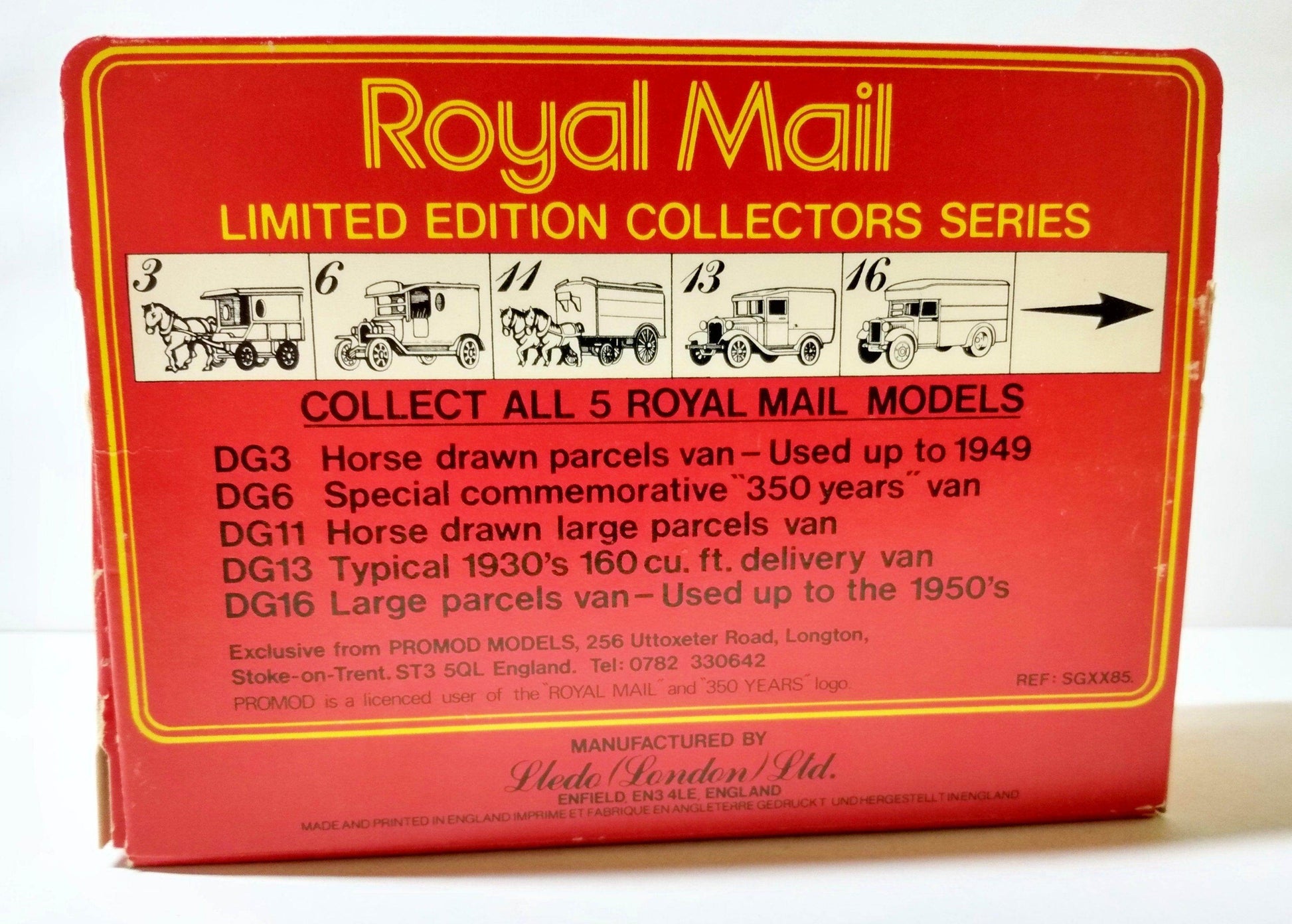 Lledo Days Gone DG13 Royal Mail 350 Years 1934 Ford Model A Van - TulipStuff