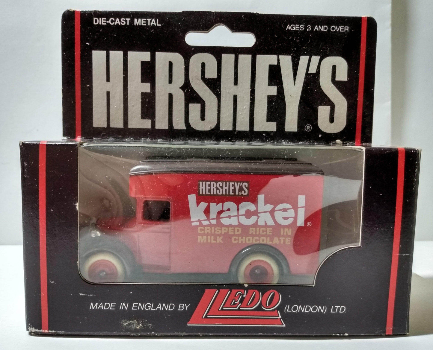 Lledo DG16 Hershey's Krackel 1934 Dennis Parcels Van England - TulipStuff
