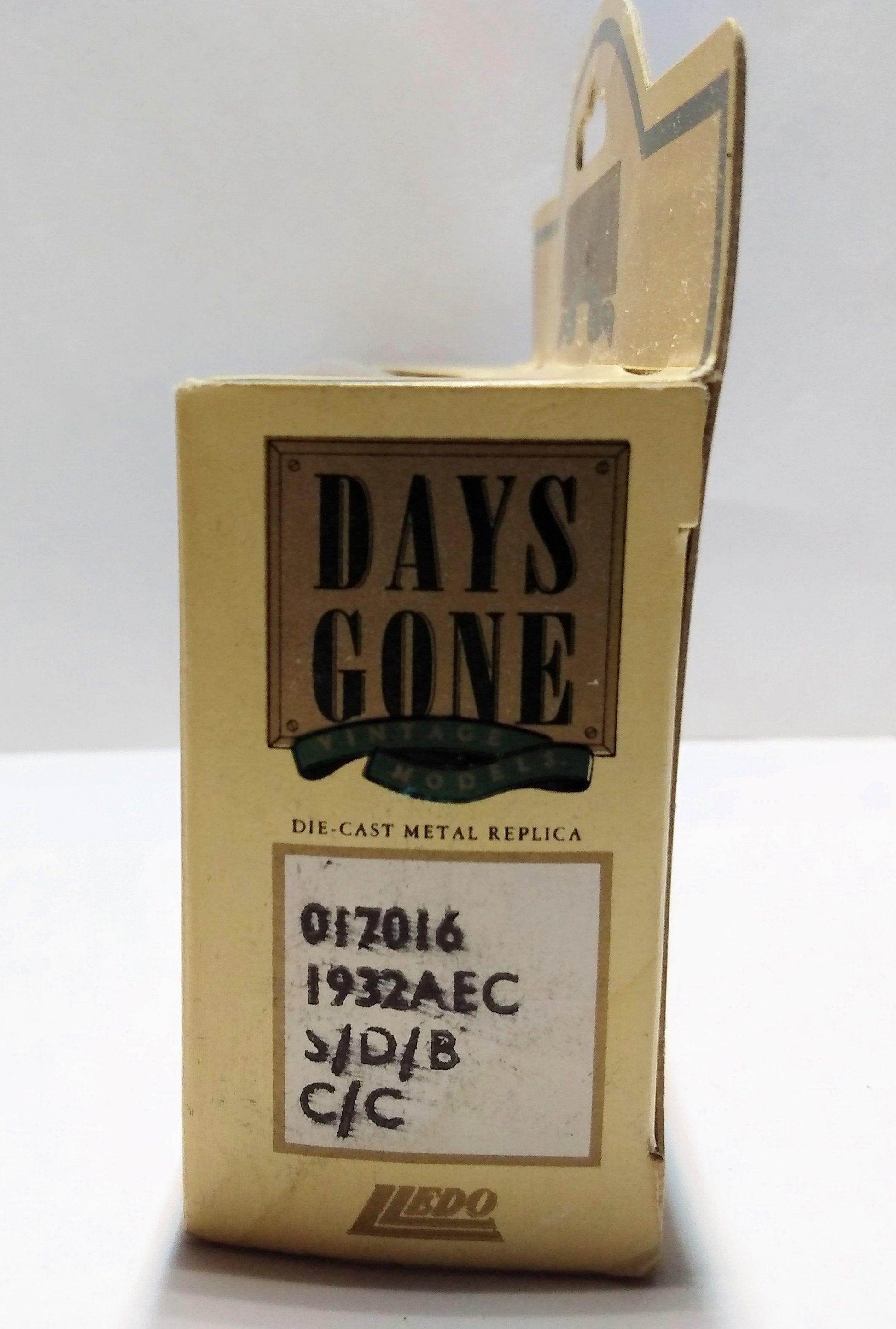 Lledo Days Gone DG17 1932 AEC Regent Single Deck Bus Colchester England - TulipStuff