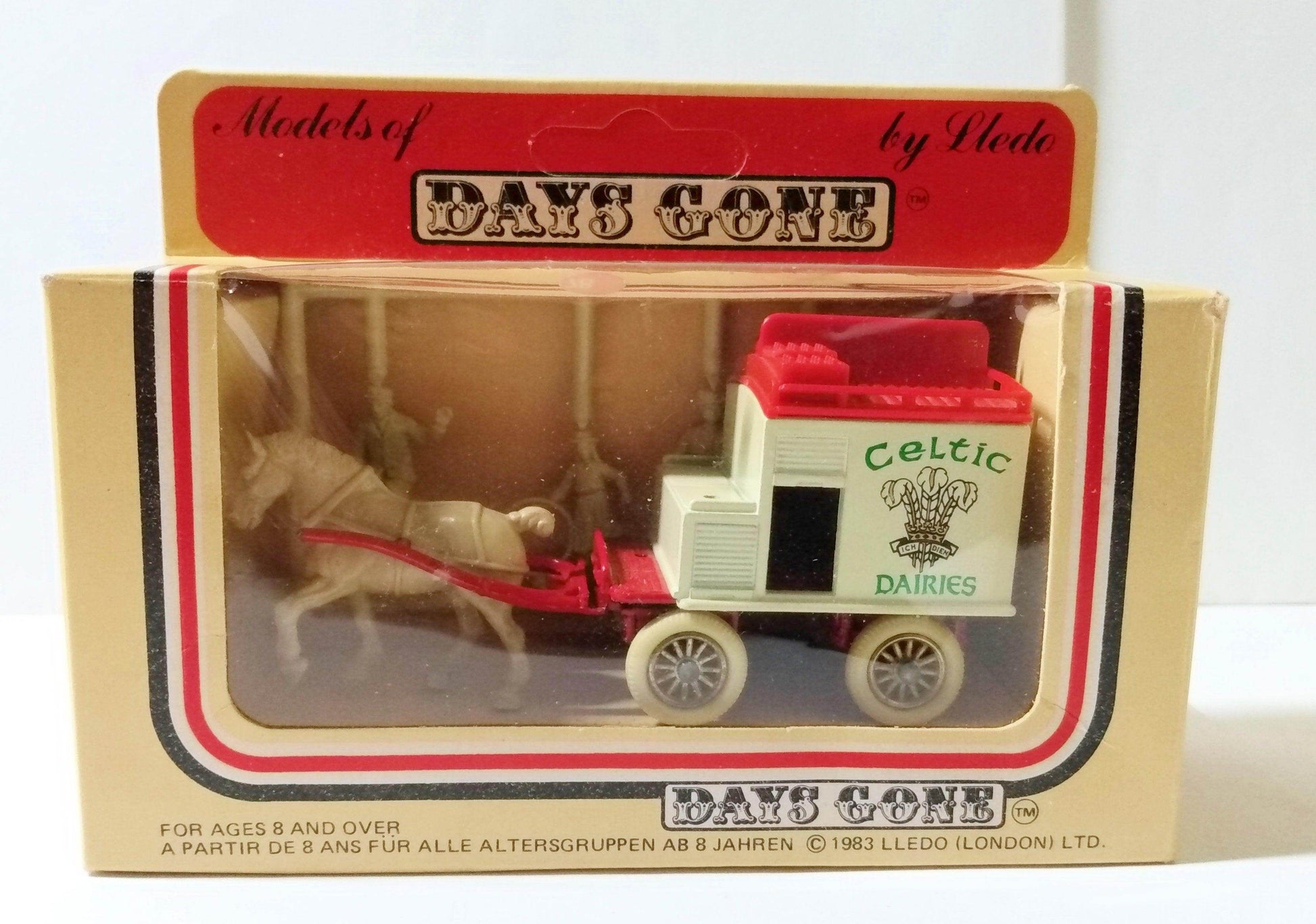 Lledo Days Gone DG2 Celtic Dairies Horse-Drawn Milk Float England - TulipStuff