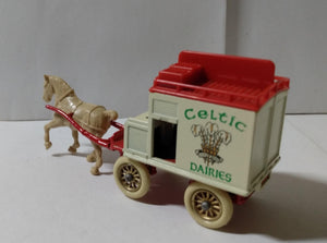 Lledo Days Gone DG2 Celtic Dairies Horse-Drawn Milk Float England - TulipStuff