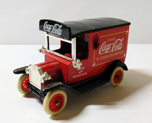 Lledo DG6 058 Drink Coca Cola 1920 Ford Model T Van Red - TulipStuff