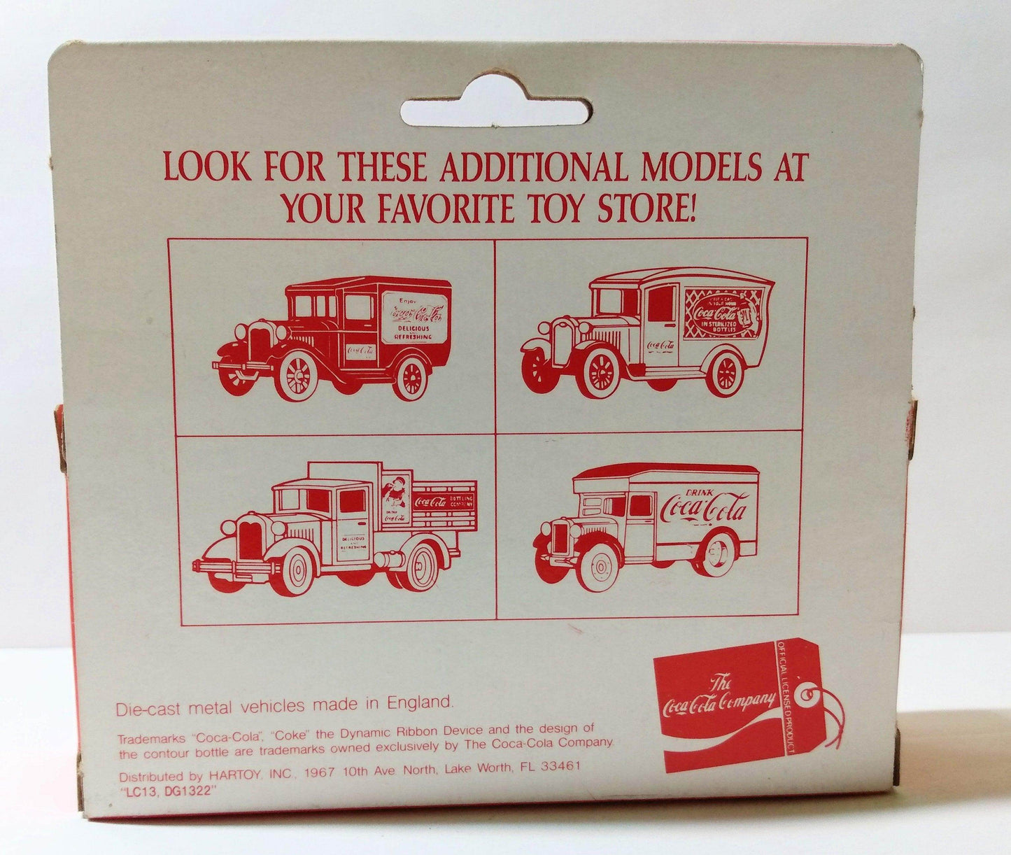 Lledo DG6 058 Drink Coca Cola 1920 Ford Model T Van Red - TulipStuff