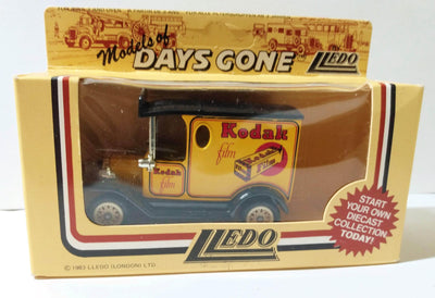 Lledo Models of Days Gone DG6 Kodak Film 1920 Ford Model T Van 1984 - TulipStuff