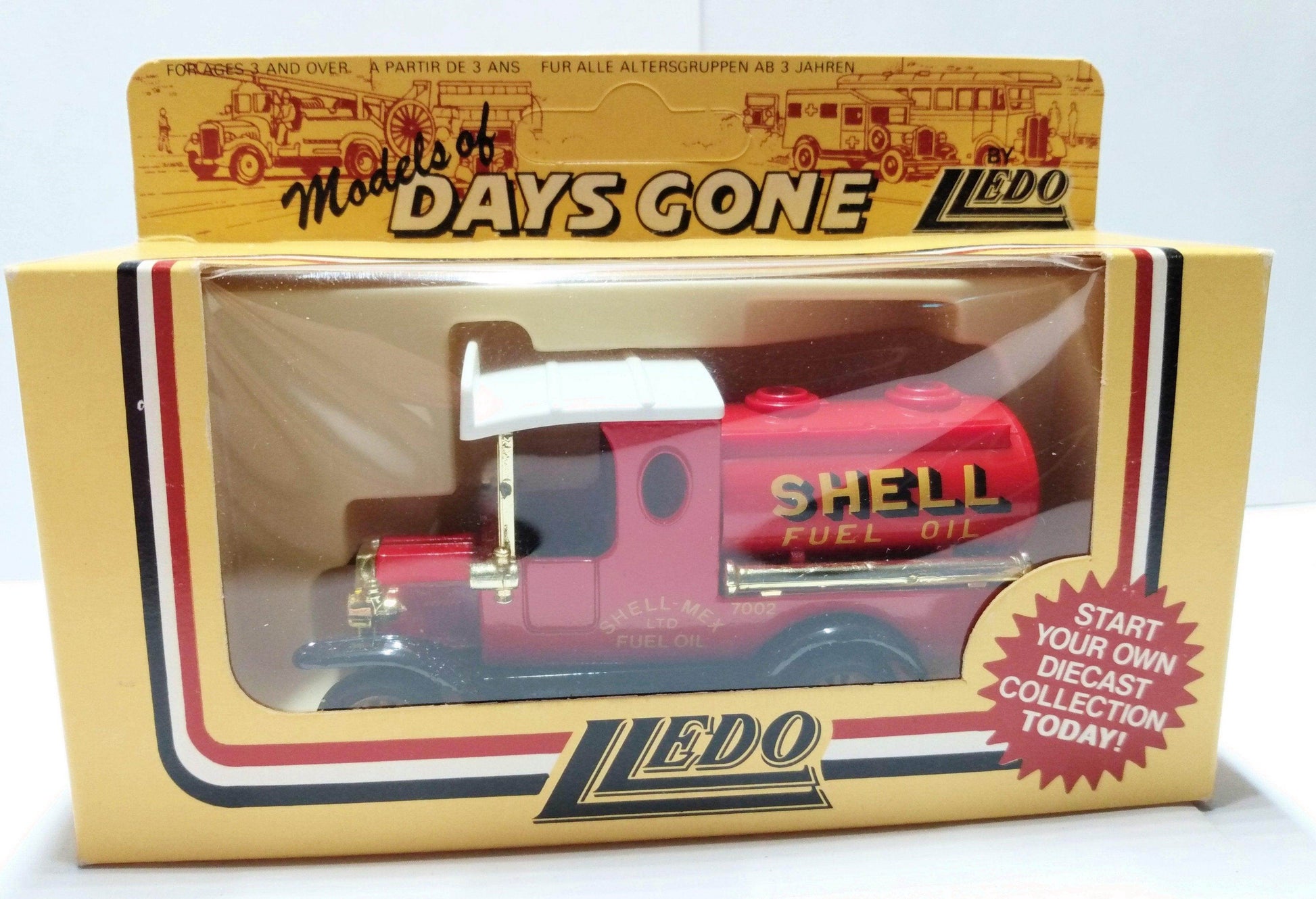 Lledo Days Gone DG8 1920 Ford Model T Tanker Shell Fuel Oil England - TulipStuff