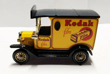 Load image into Gallery viewer, Lledo Models of Days Gone DG6 Kodak Film 1920 Ford Model T Van gold spokes - TulipStuff
