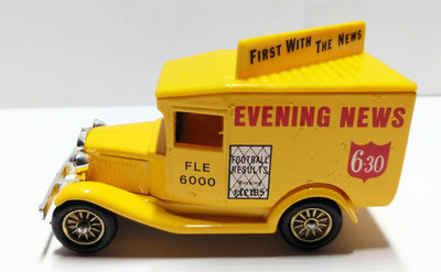 Lledo Models of Days Gone DG13 Evening News 1934 Ford Model A Van - TulipStuff