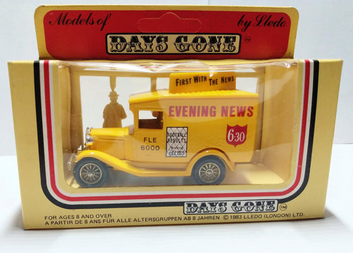 Lledo Models of Days Gone DG13 Evening News 1934 Ford Model A Van - TulipStuff