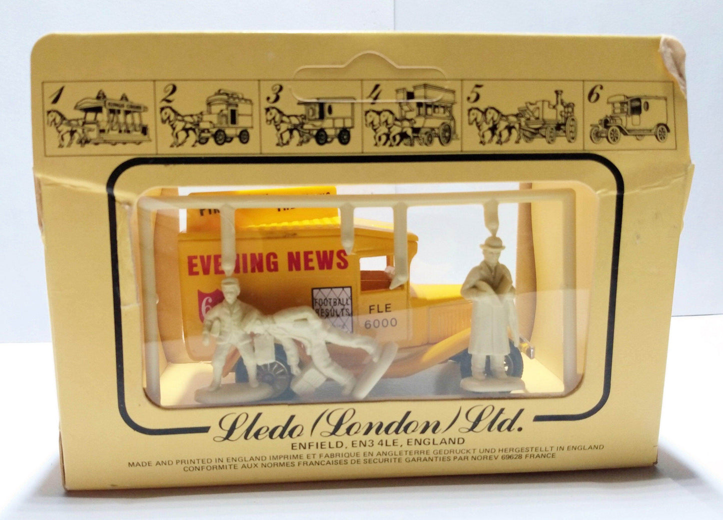 Lledo Models of Days Gone DG13 Evening News 1934 Ford Model A Van - TulipStuff