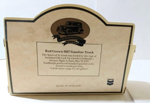Lledo Chevron Red Crown 1927 Gasoline Truck Standard Oil England - TulipStuff