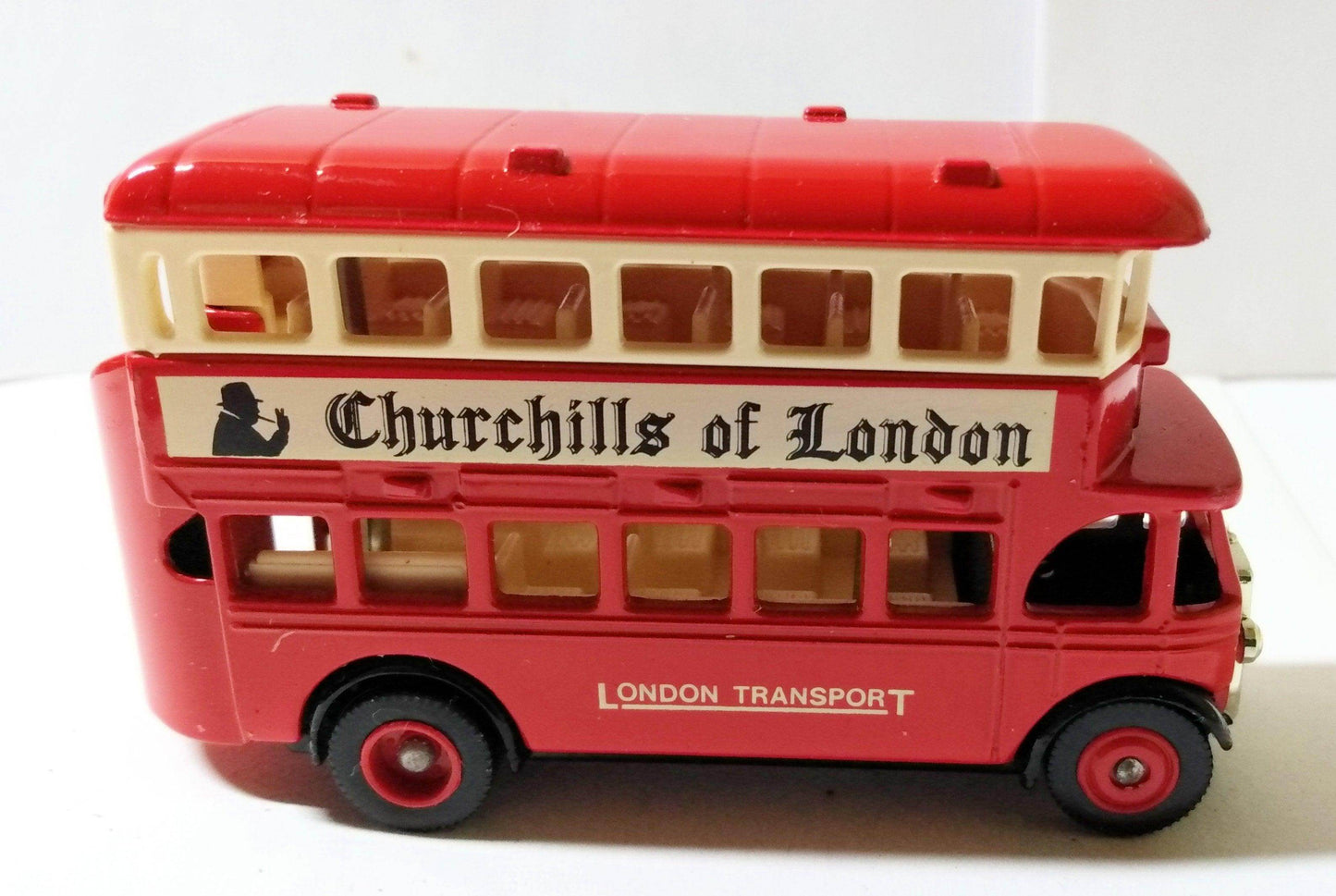 Lledo ProMotors 1932 AEC Regent Double Deck Bus Churchills of London - TulipStuff
