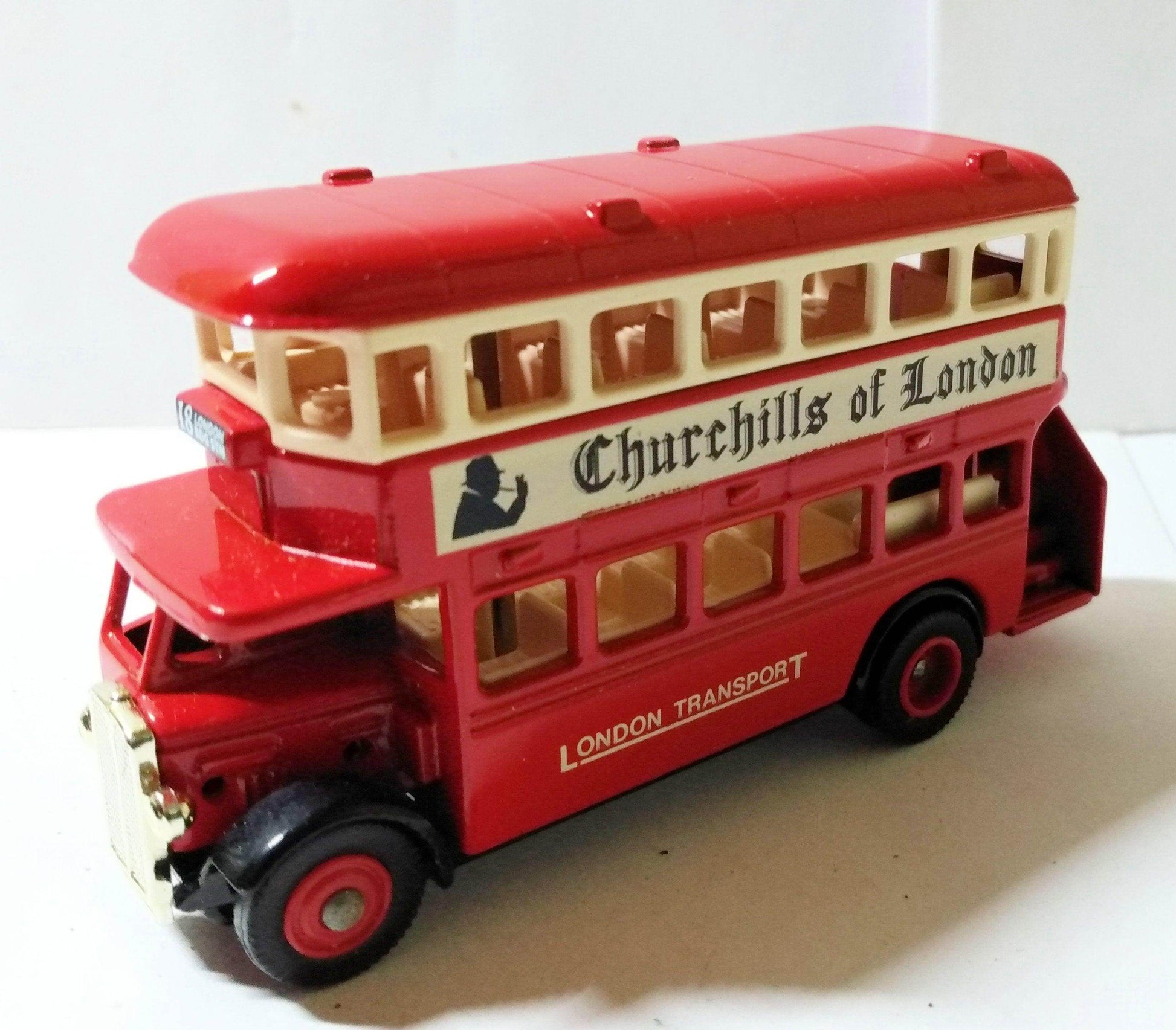 Lledo ProMotors 1932 AEC Regent Double Deck Bus Churchills of London - TulipStuff