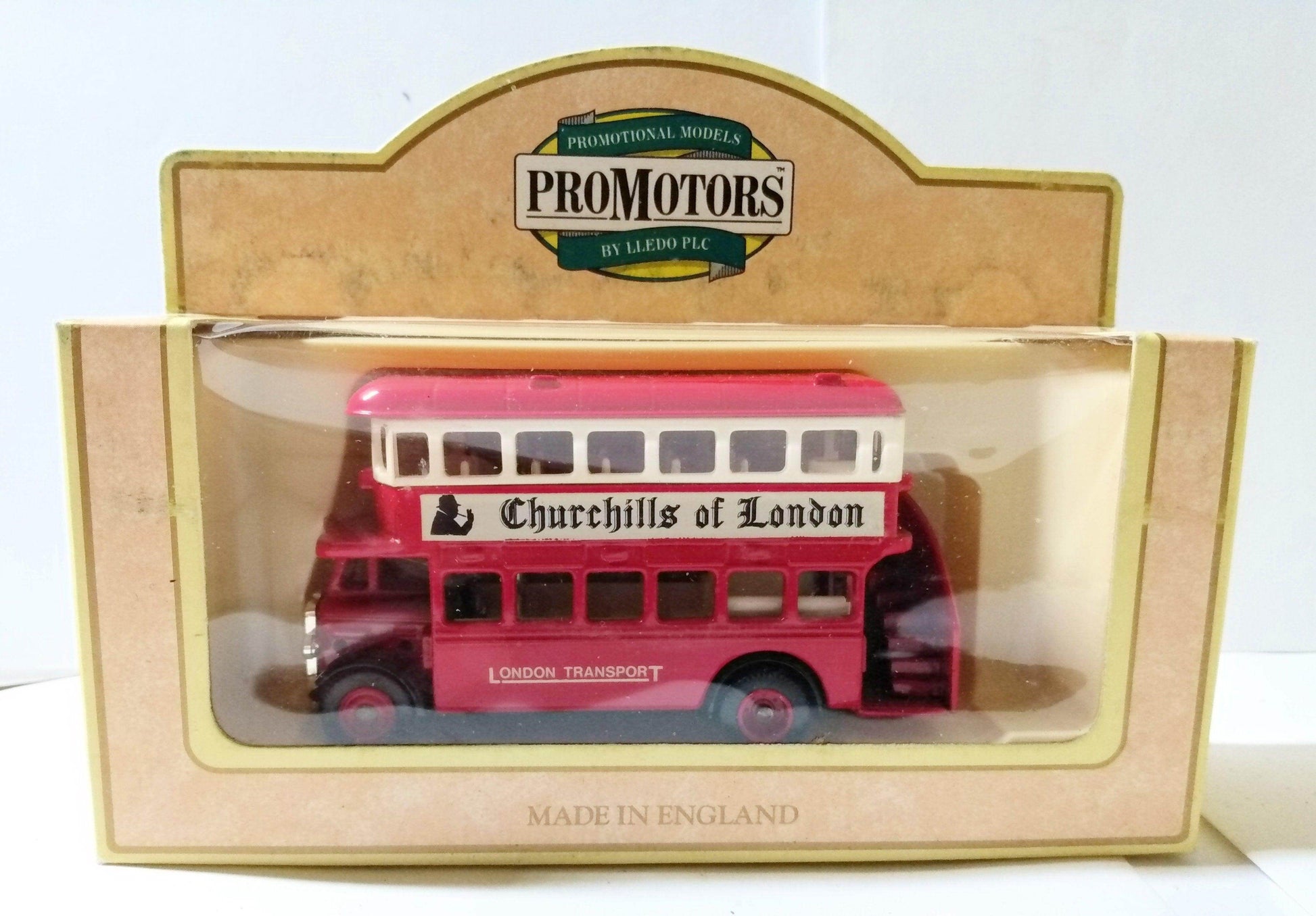 Lledo ProMotors 1932 AEC Regent Double Deck Bus Churchills of London - TulipStuff