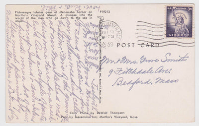 Lobster Gear At Menemsha Harbor Martha's Vineyard Island 1950's - TulipStuff