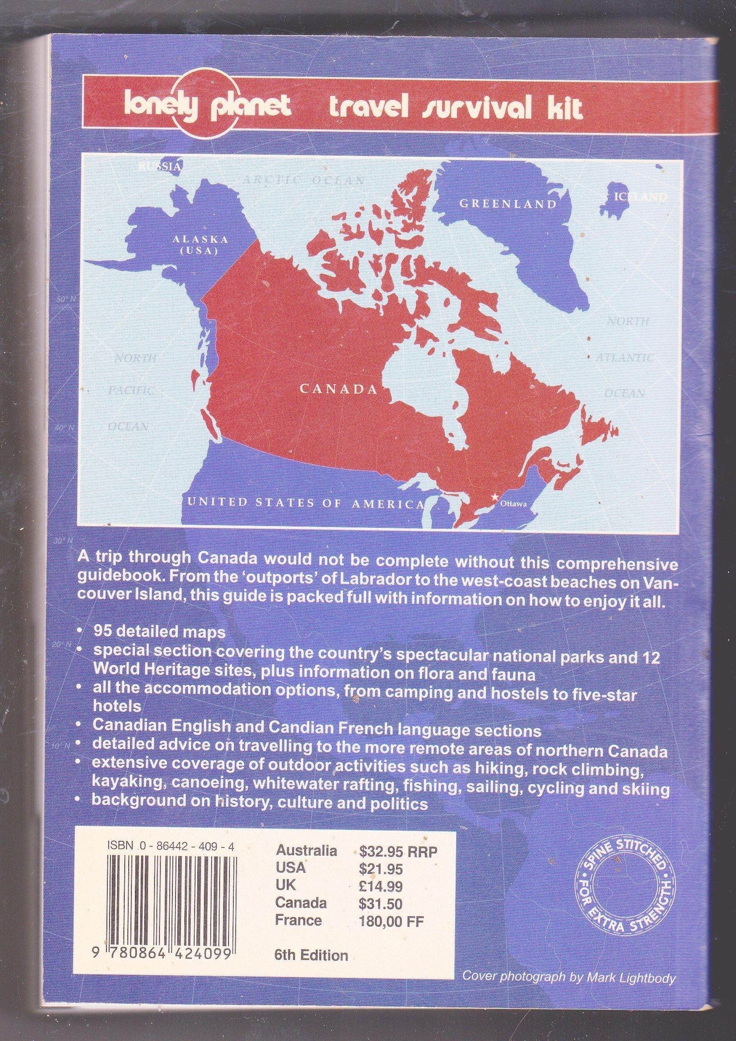 Lonely Planet Canada A Travel Survival Kit 1997 - TulipStuff