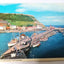 View From The Lighthouse Scarborough Harbor Boats England 1960's - TulipStuff